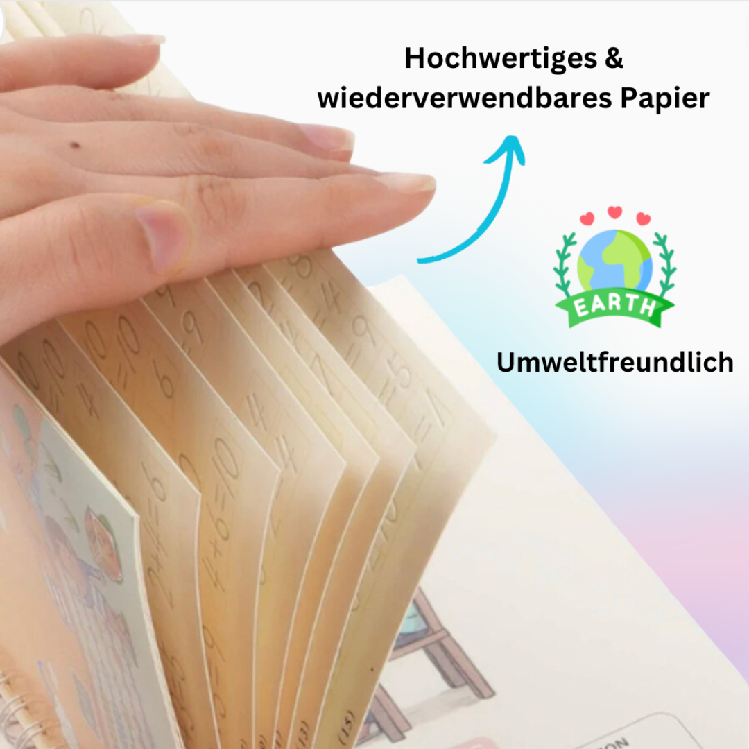 LUMIOS 5 Kalligraphie-Bücher Für Kinder – Magische Schreibübungen, Alphabet, Zahlen, Zeichnungen