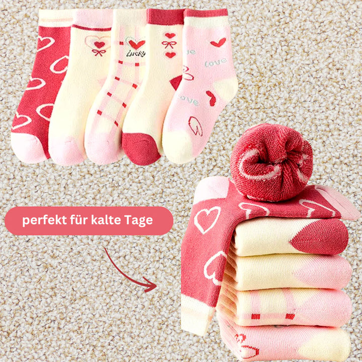 Zaubersocken Thermo- Herzen